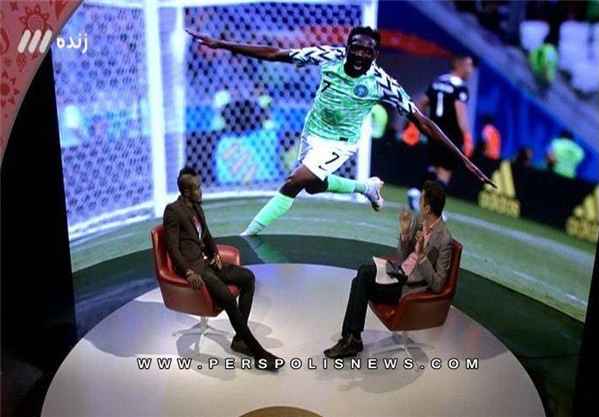 شایعات جام جهانی حضور گادوین منشا با موهای عجیب در تلوزیون