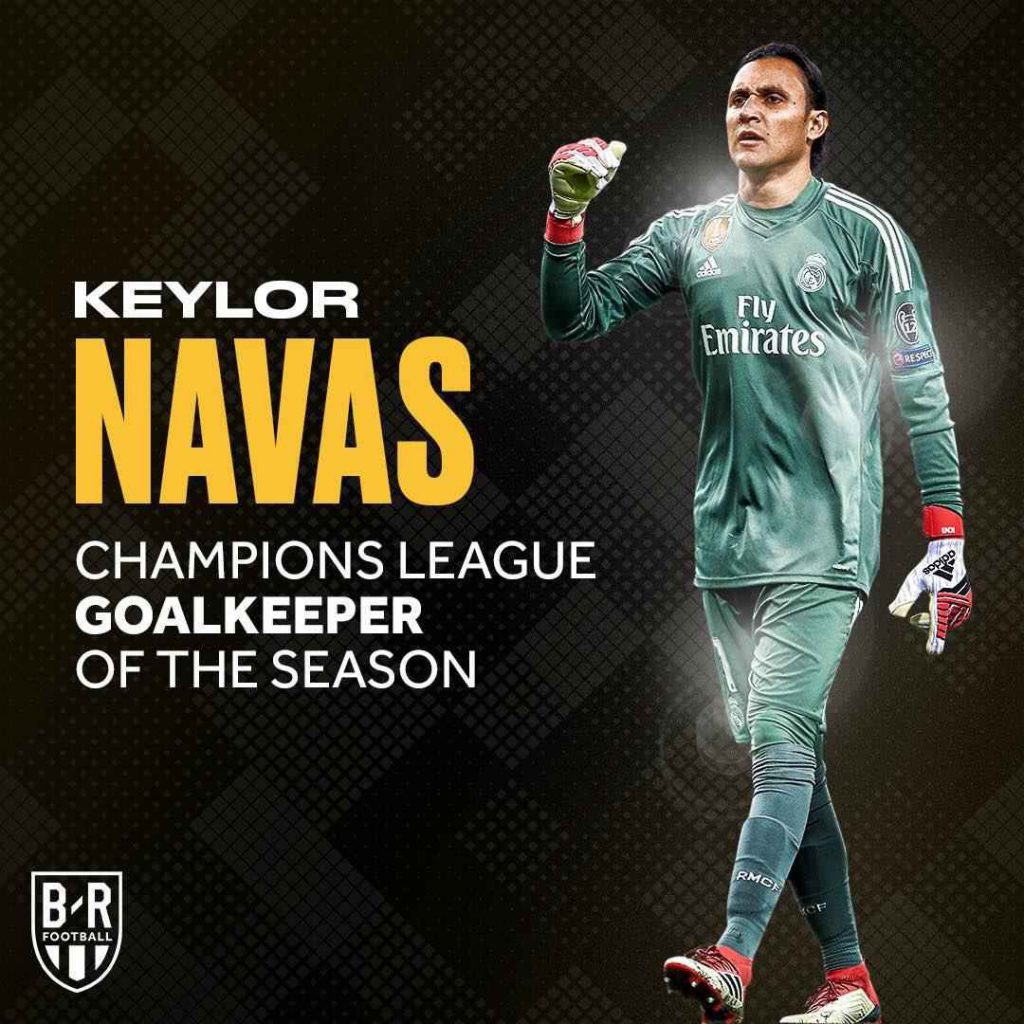 کیلور ناواس بهترین دروازه‌بان فصل گذشته لیگ قهرمانان اروپا