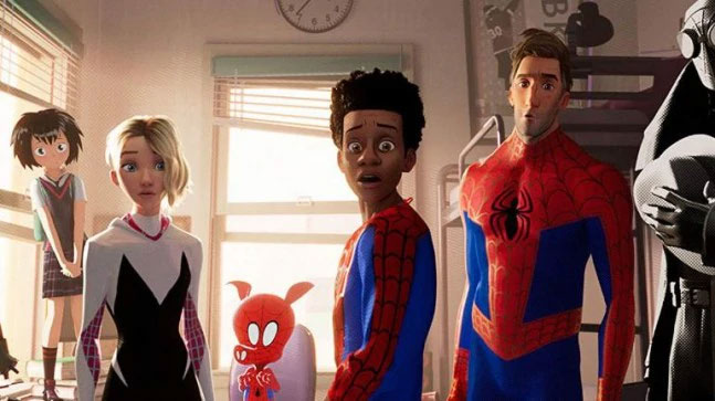 برنده اسکار 2019 برای بهترین انیمیشن بلند مرد عنکبوتی، به سوی دنیای عنکبوتی