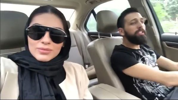 محسن افشانی و همسرش در ویدئوی جنجالی