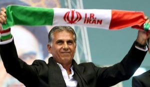 کی روش و پرچم ایران