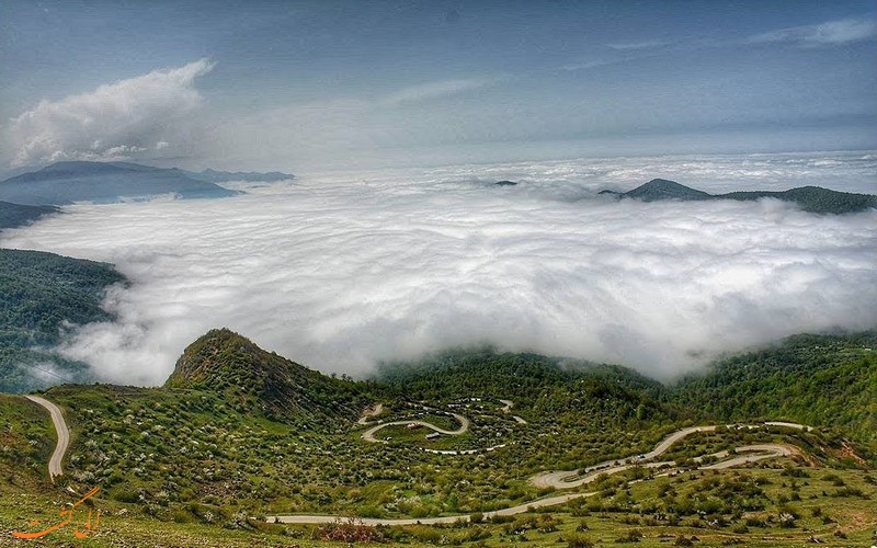 روستای فیلبند مازندران مسیر پر پیچ و خم و رویایی