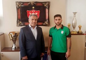 احمد رضا احمدوند و مدیرعامل پرسپولیس ایرج عرب