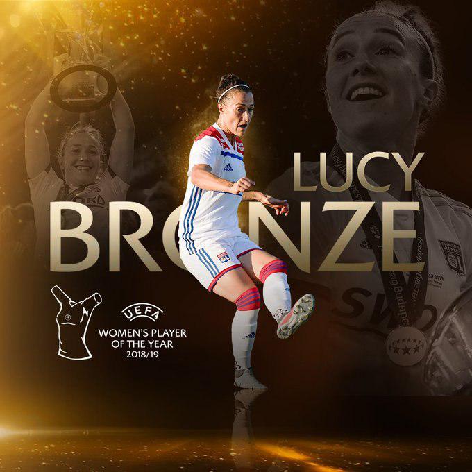 لوسی برونز بهترین بازیکن زن سال 2019 اروپا