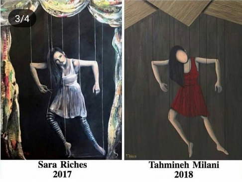 نقاشی تهمینه میلانی و sara riches