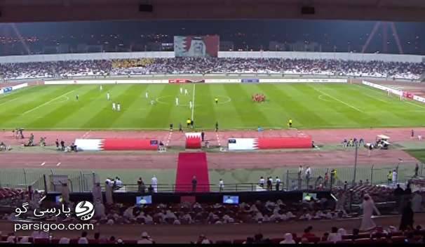 رفتار ناشایست هواداران بحرین هنگام پخش سرود ملی ایران