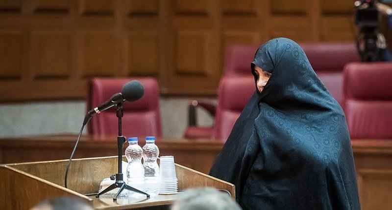 آخرین جلسه دادگاه دختر محمد رضا نعمت زاده. حجاب شبنم نعمت زاده