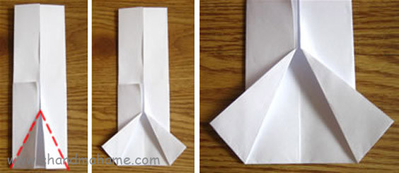 آموزش درست کردن جعبه کادو روز پدر مدل لباس مردانه کاغذ را مثلثی تا بزنید
