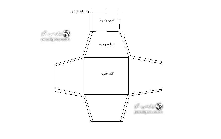 آموزش کادو کردن هدیه به شکل ذوزنقه