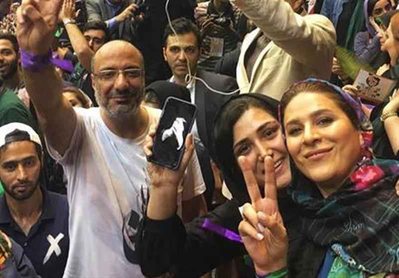 حضور بازیگران در کمپین انتخاباتی حسن روحانی