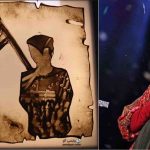 نقاشی جدید فاطمه عبادی با موضوع شهدای مدافع امنیت