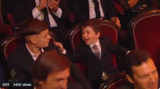 واکنش جالب فرزند لیونل مسی به انتخاب پدرش برای جایزه توپ طلا