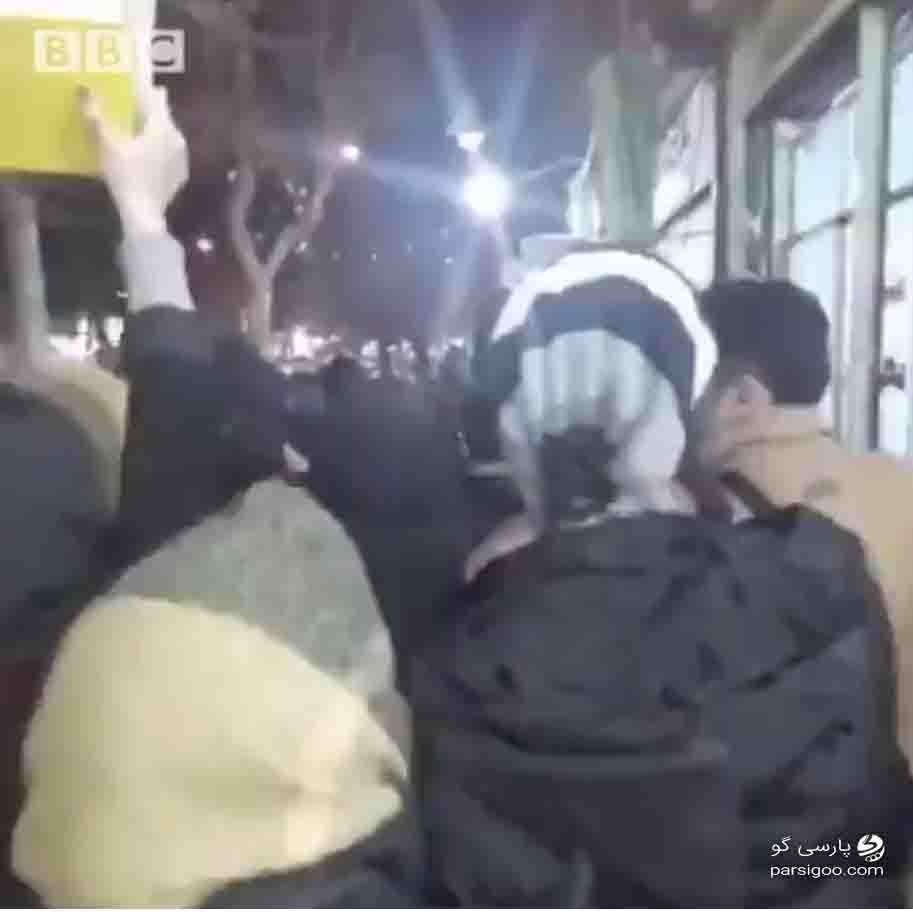 تصویر ویدئوی منتشر شده از تجمع اعتراضی در یزد 22 دی ماه 98