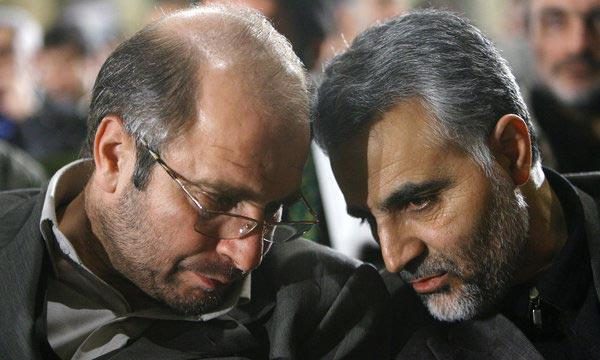 سردار قاسم سلیمانی در کنار دکتر محمد باقر قالیباف