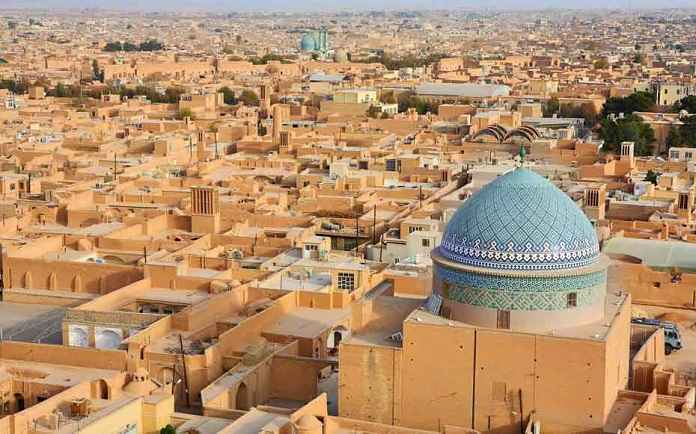نمایی از یزد زیباترین شهر خشتی جهان