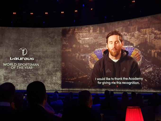پیام مسی به مراسم جایزه لاروس