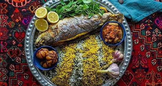 سبزی پلو با ماهی ویژه شب عید