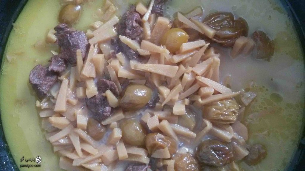 خورشت به‌آلو بدون هویج