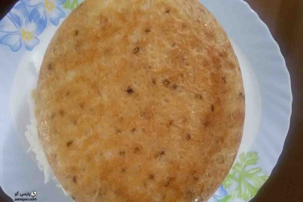 ته ديگ نان لواش
