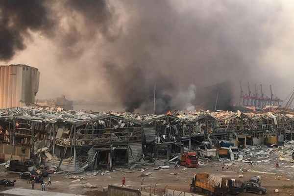خرابی ها پس از انفجار مهیب بیروت