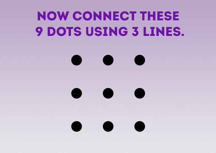 معمای اتصال نه نقطه با سه خط