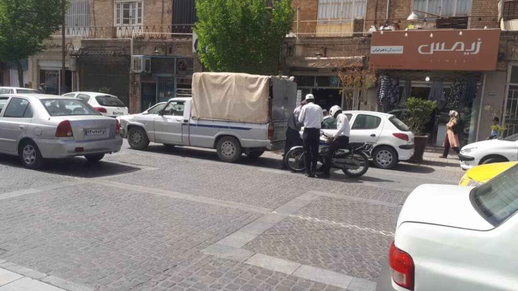 گشت زنی موتورسواران پلیس راهنمایی و رانندگی استان یزد