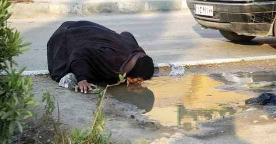عکس دستکاری شده آب خوردن یک هموطن خوزستانی