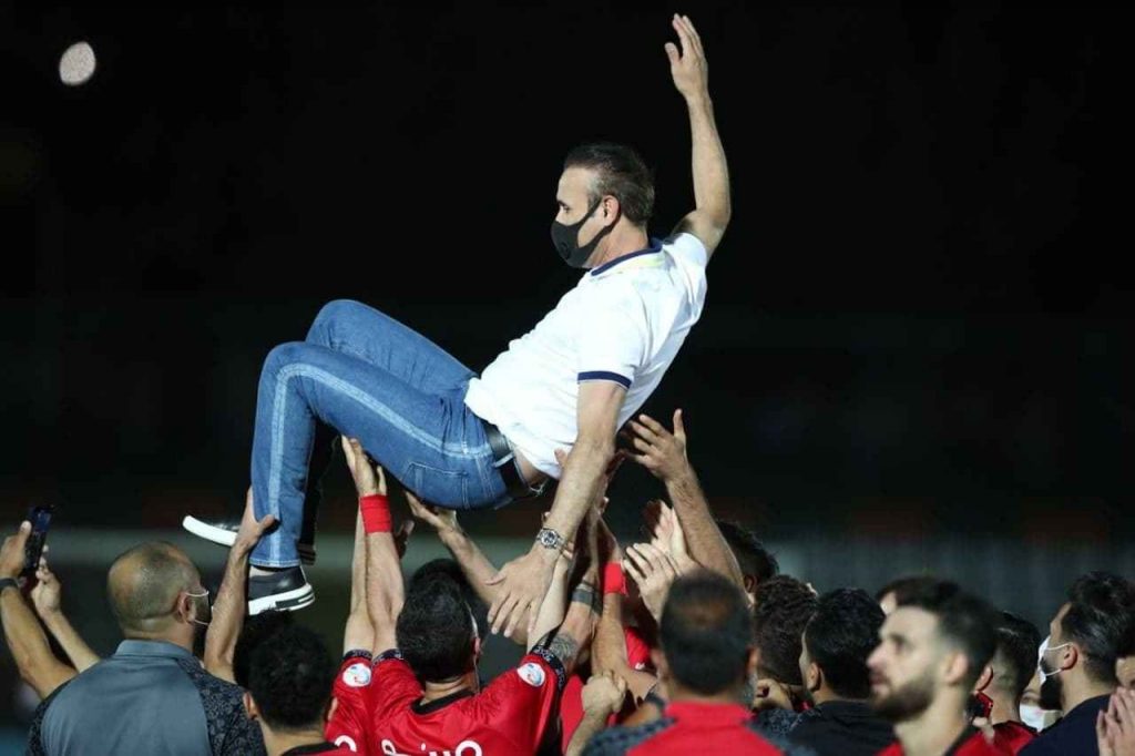 یحیی گل محمدی در جشن قهرمانی پنجمین قهرمانی پرسپولیس