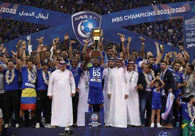 لیگ عربستان جشن قهرمانی الهلال در لیگ حرفه ای عربستان