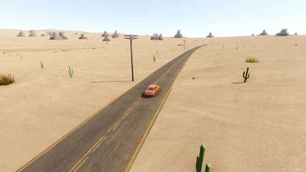 جاده های بیابانی در بازی مسافرت طولانی